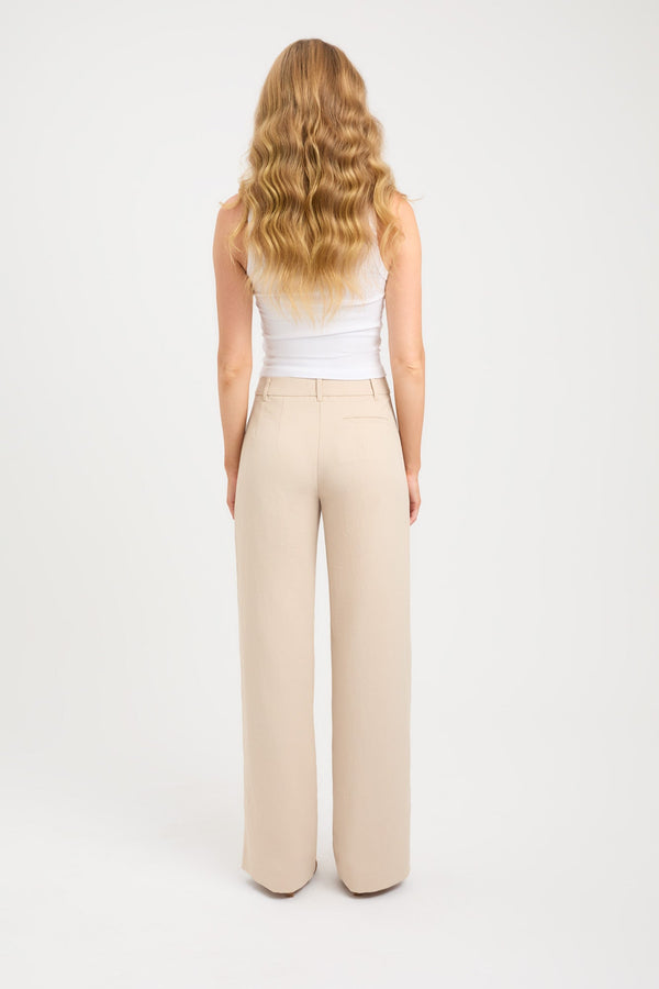 Kookai Ariel Low Rise Pant Smoke Beige