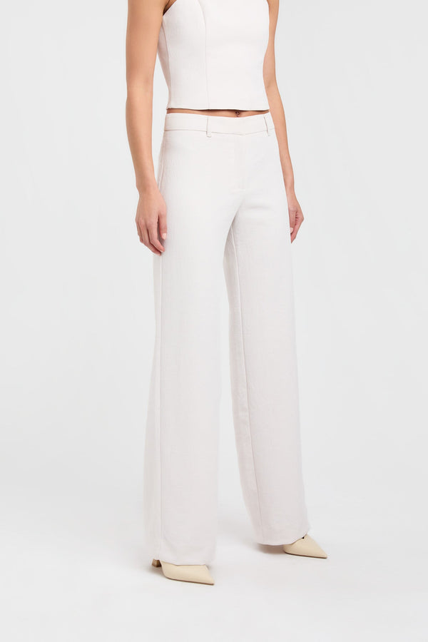 Kookai Ariel Low Rise Pant White Sand