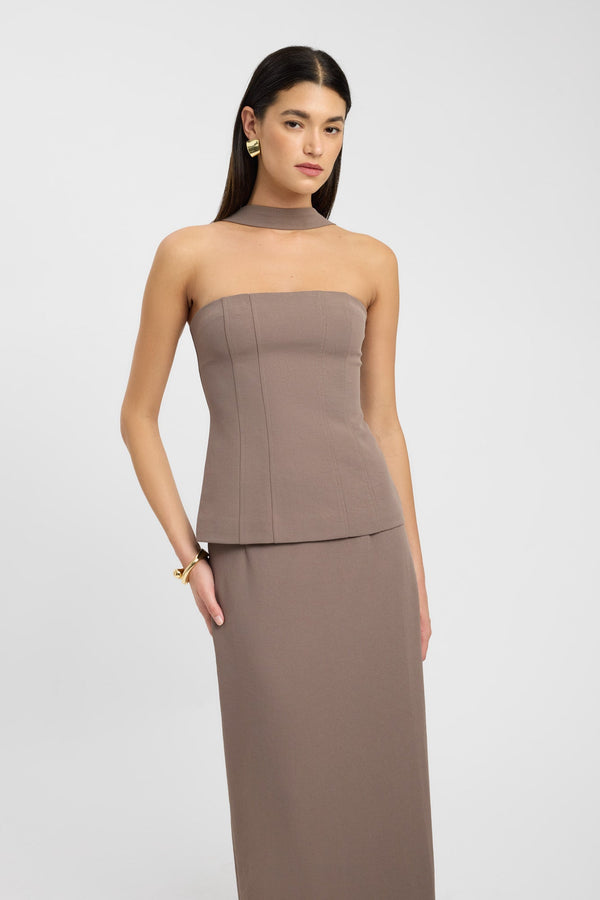 Kookai Ariel Midi Skirt Nestle