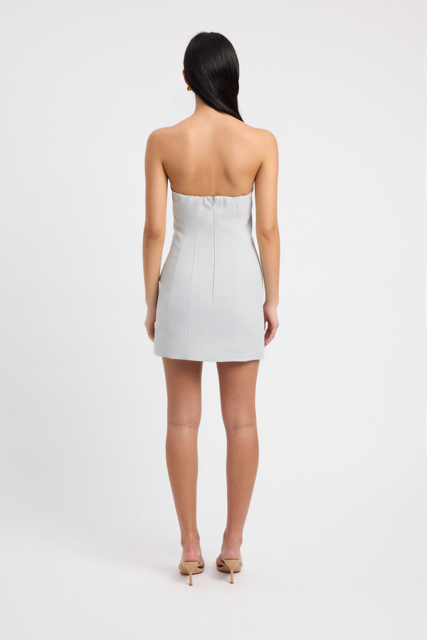 Kookai Ariel Pocket Mini Dress Soft Grey