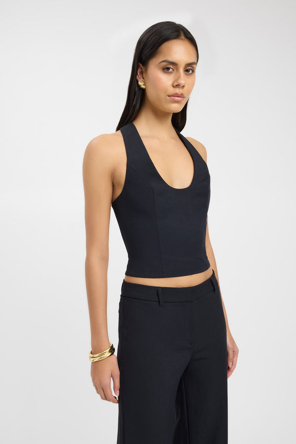 Kookai Ariel Racer Back Top Black