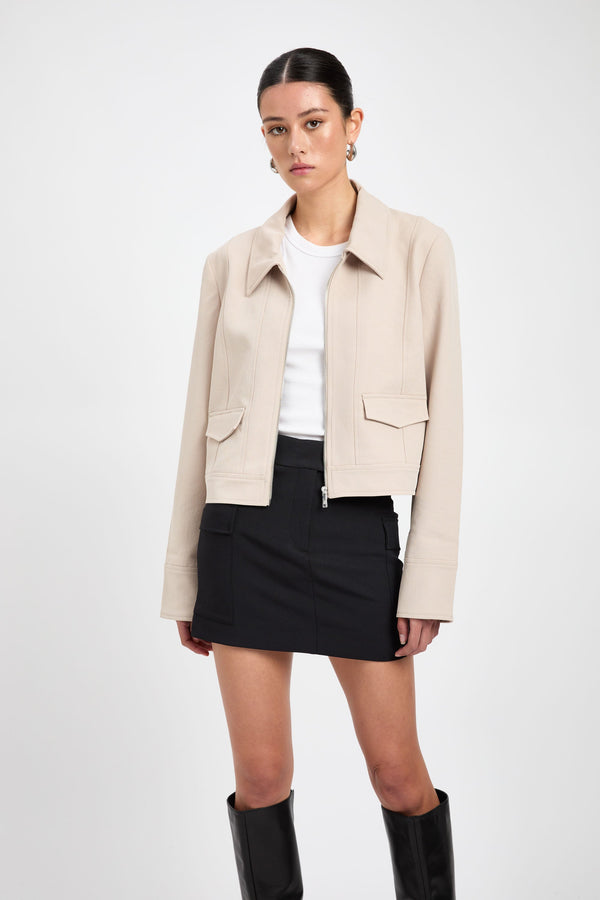 Kookai Ariel Staple Jacket Dark Oat
