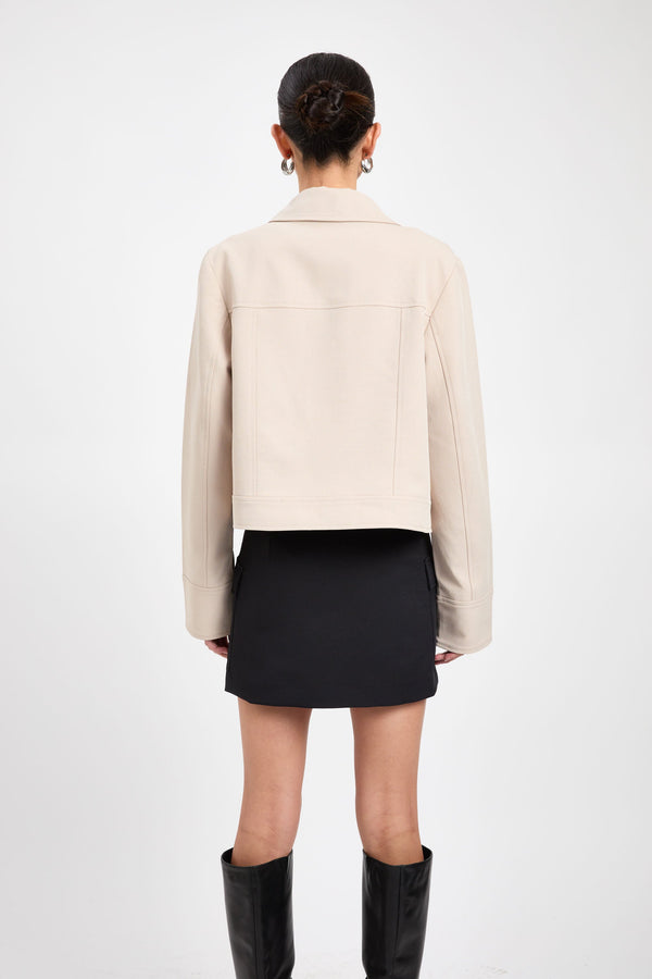 Kookai Ariel Staple Jacket Dark Oat