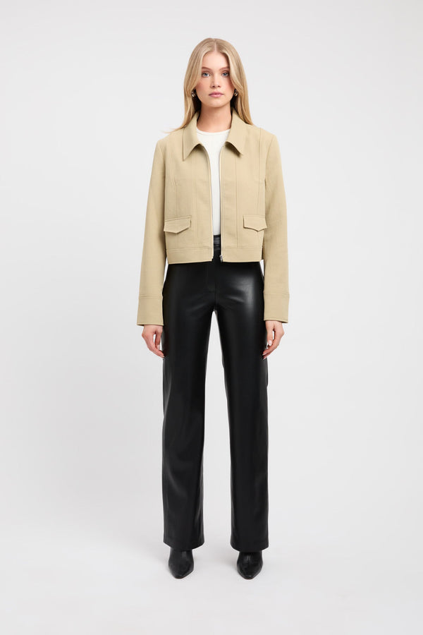 Kookai Ariel Staple Jacket Green Tea