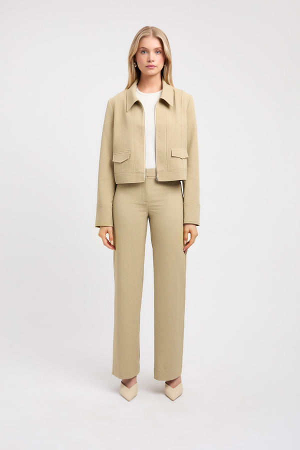 kookai Ariel Staple Jacket Green Tea