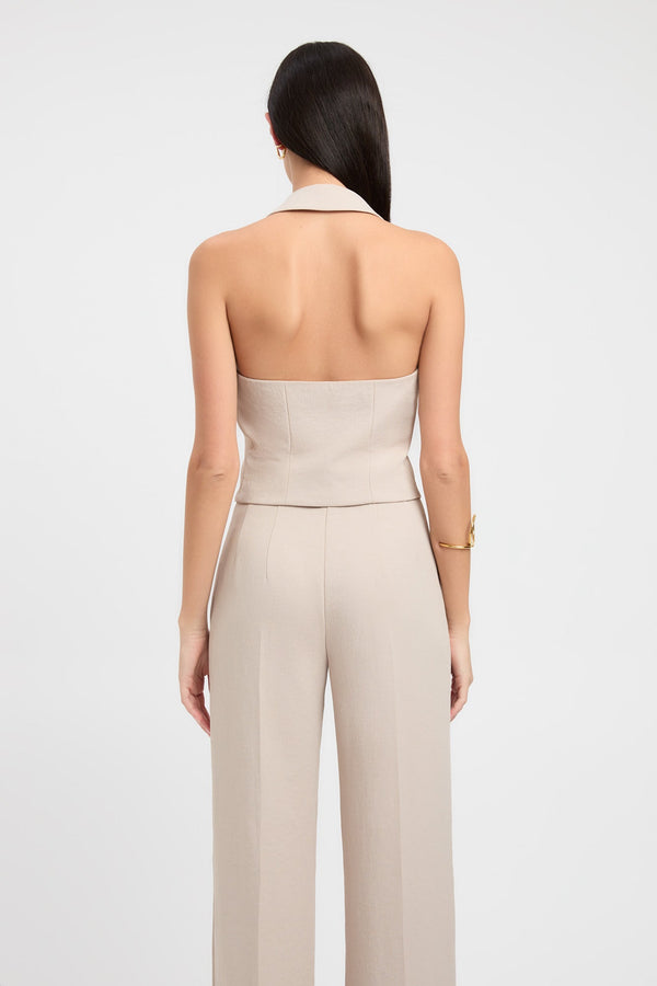 Kookai Ariel Staple Vest Dark Oat