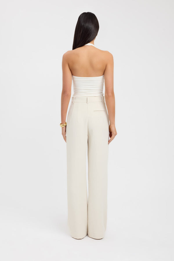 Kookai Ariel Straight Leg Pant Almond Milk