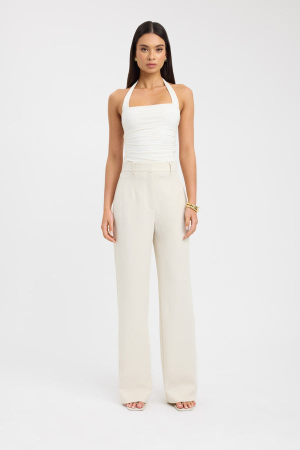 kookai Ariel Straight Leg Pant Almond Milk