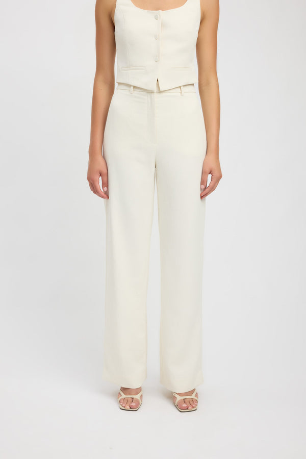 Kookai Ariel Straight Leg Pant Whipped Cream