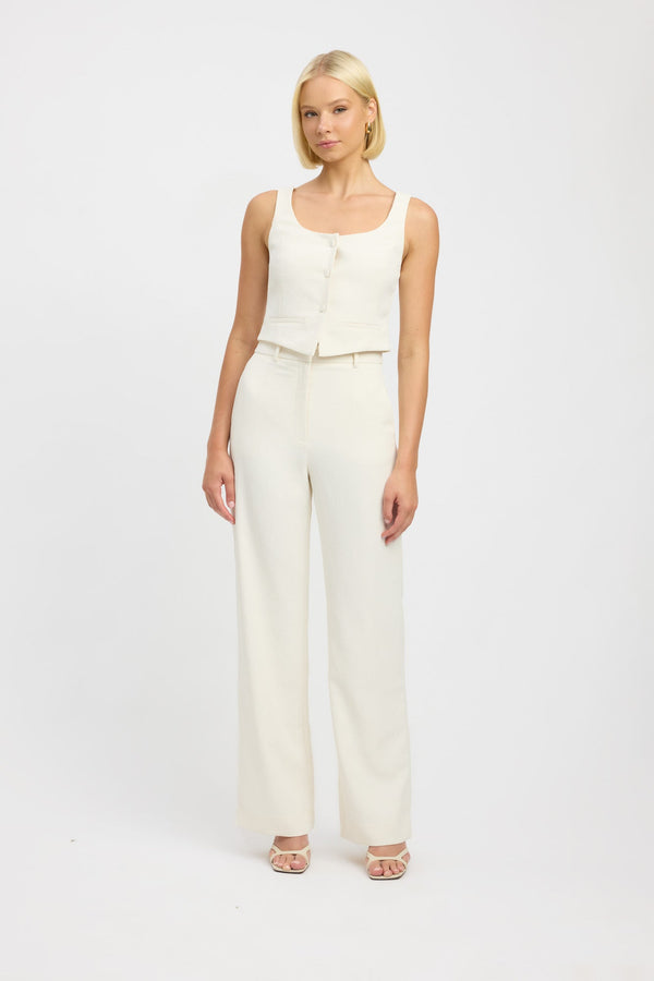kookai Ariel Straight Leg Pant Whipped Cream
