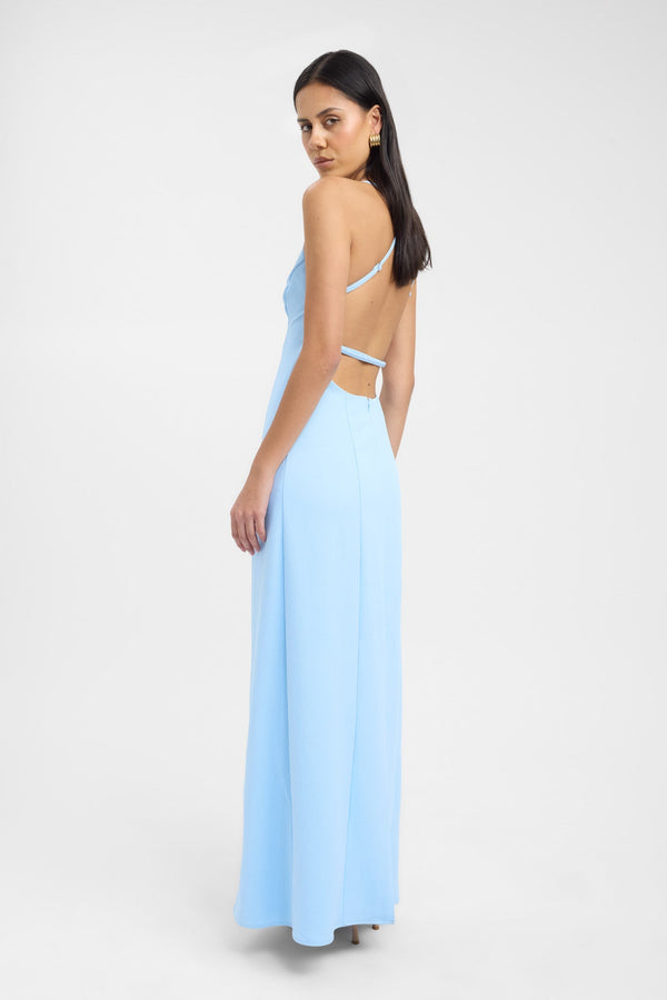 Kookai Ariel Strappy Maxi Dress Blue Sky