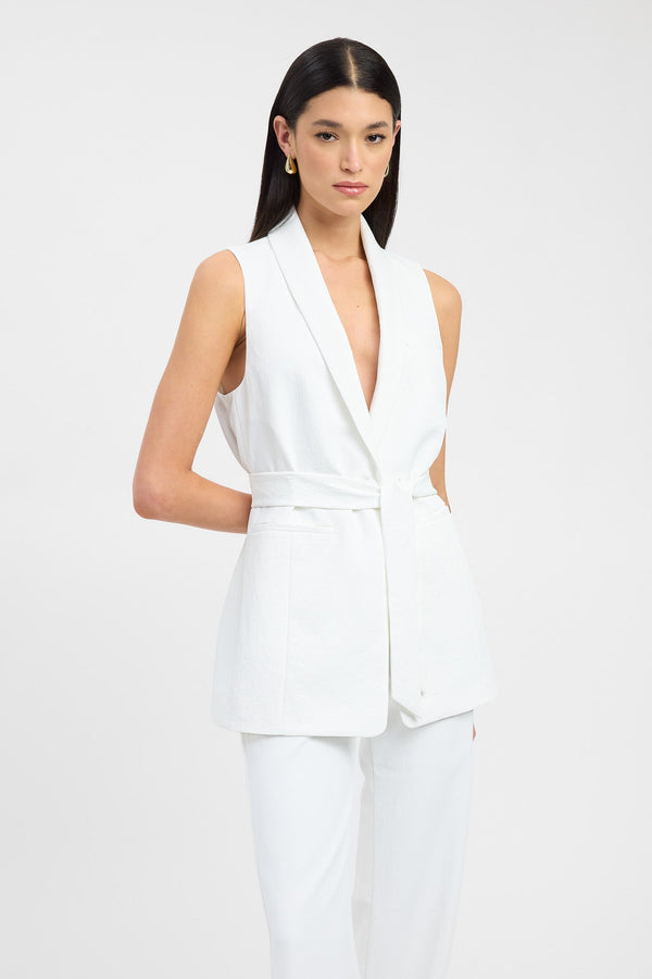 Kookai Ariel Suit Top Natural White