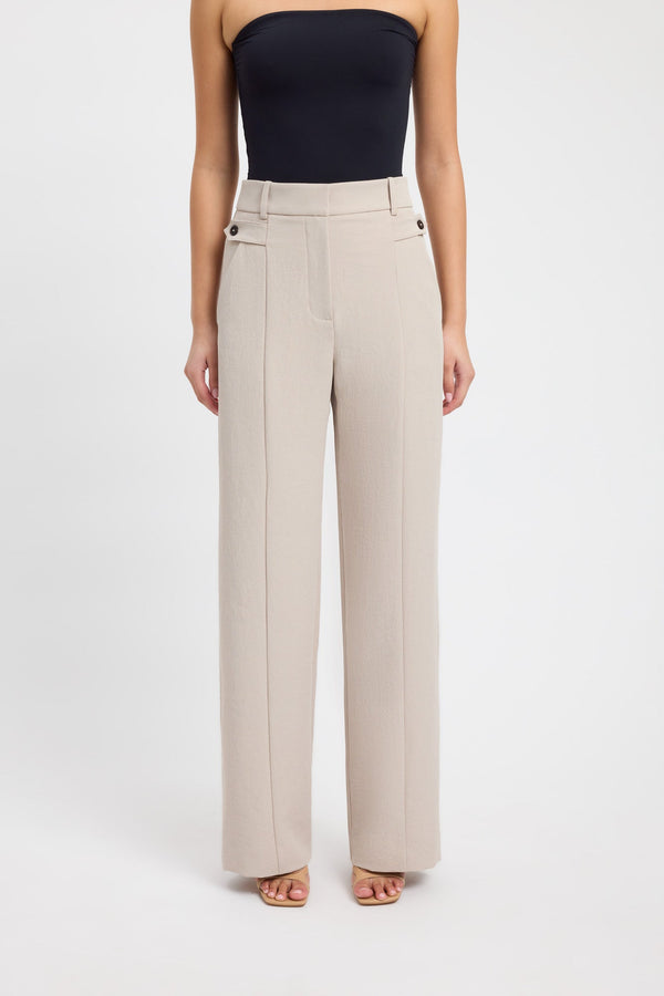 Kookai Ariel Tab Pant Burnt Butter