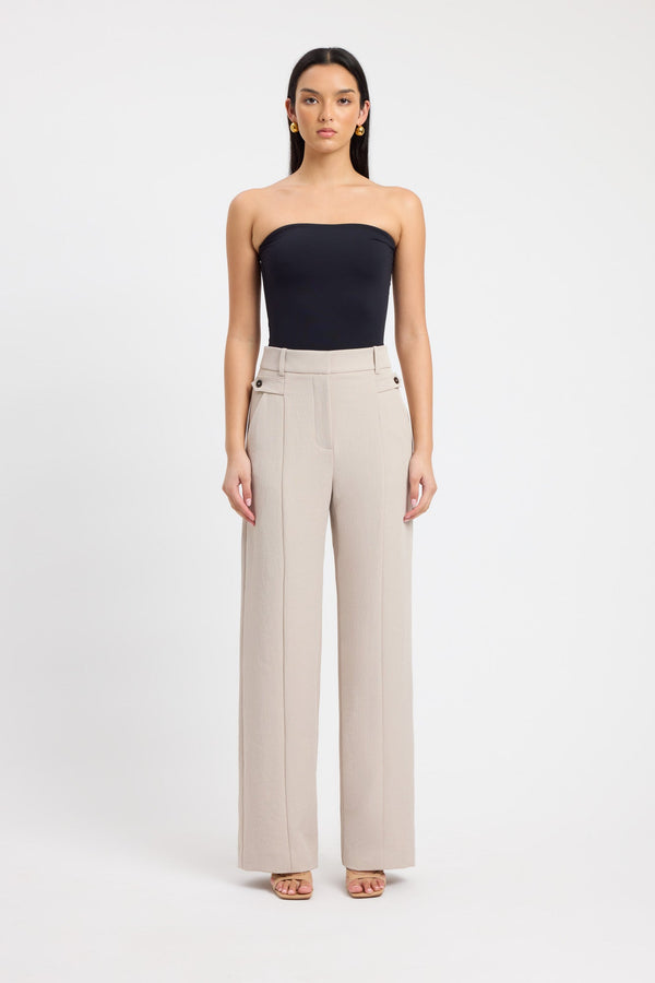 kookai Ariel Tab Pant Burnt Butter