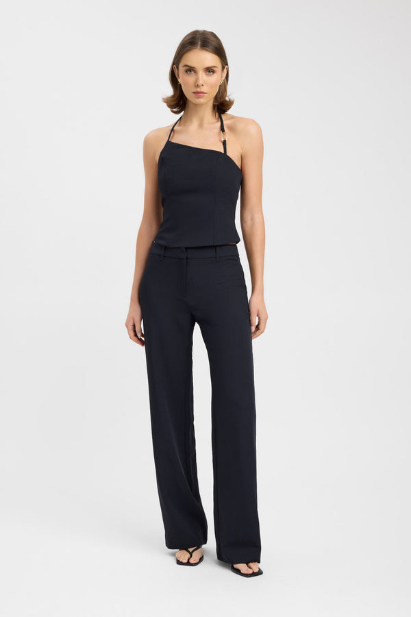 kookai Ariel Trim Top Black