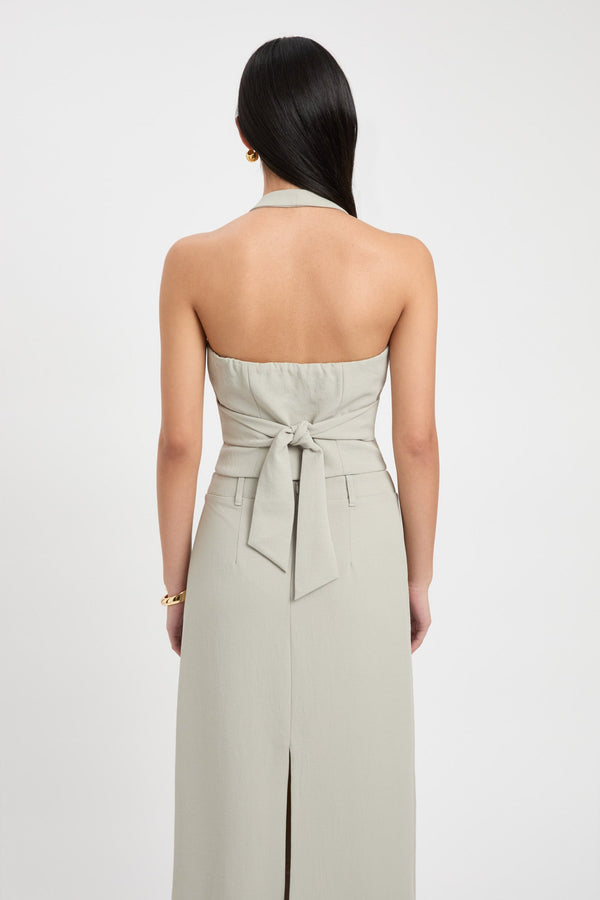 Kookai Ariel Vest Top Dry Sage