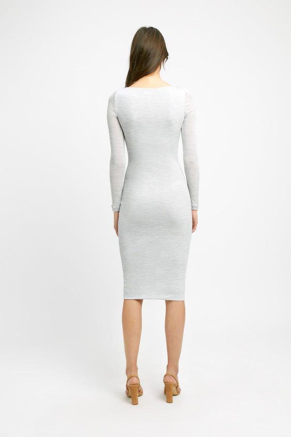 Kookai Arlo Midi Dress Mid Grey Marle