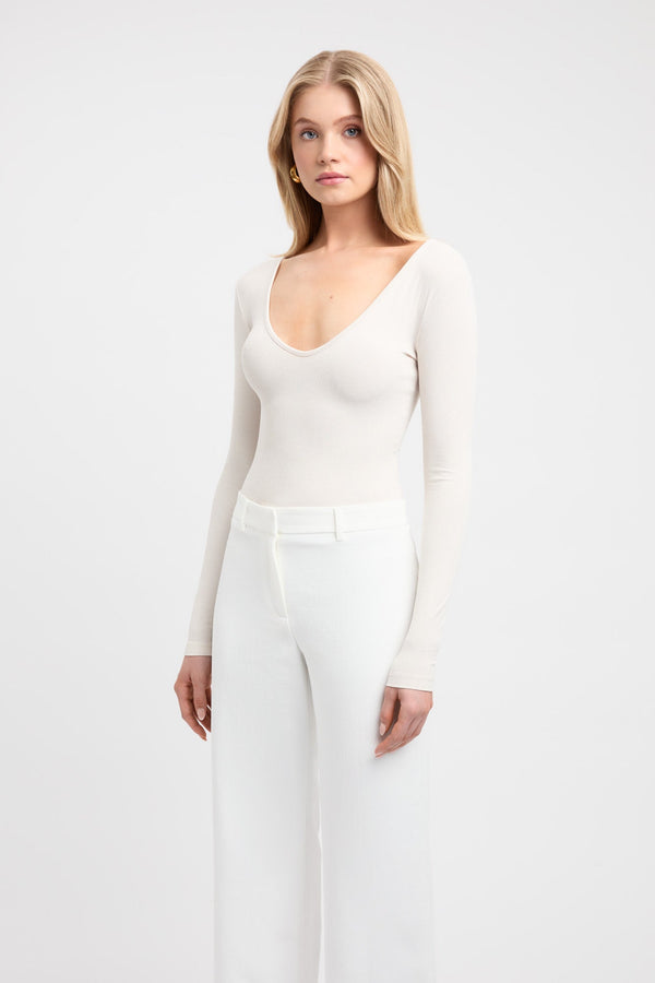 Kookai Asha Long Sleeve Top Marble