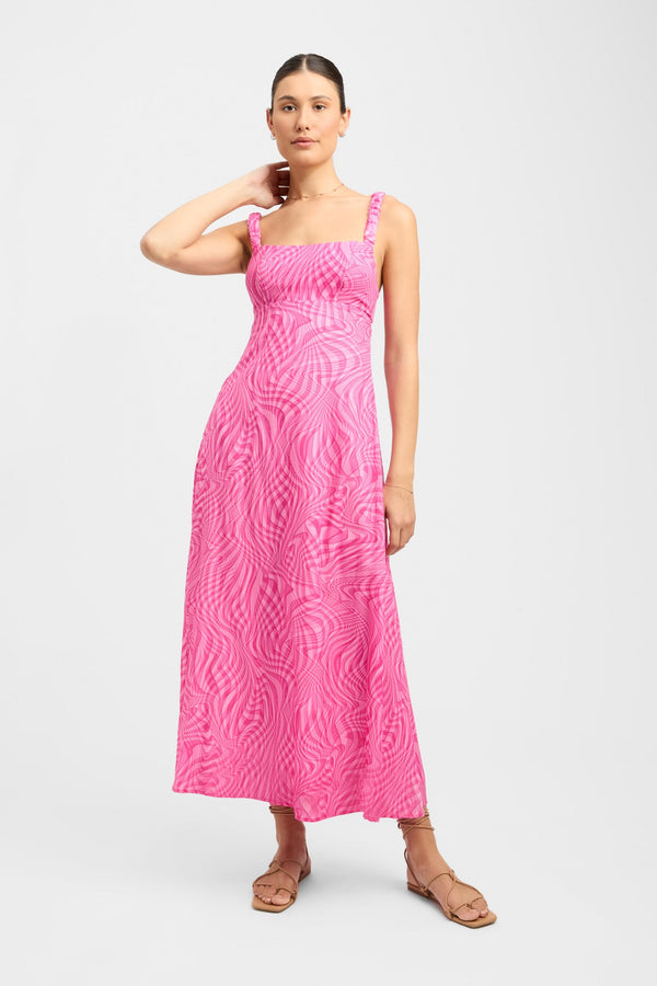 kookai Athena Strap Dress Pink