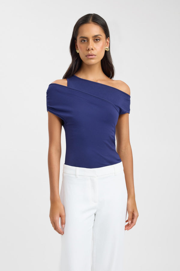 Kookai Atis Asymmetric Top Navy