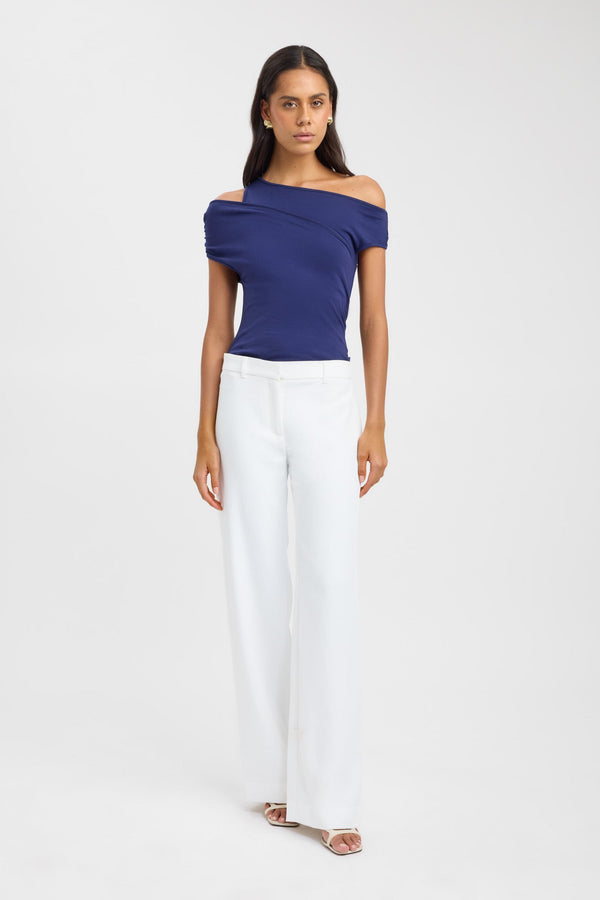 kookai Atis Asymmetric Top Navy