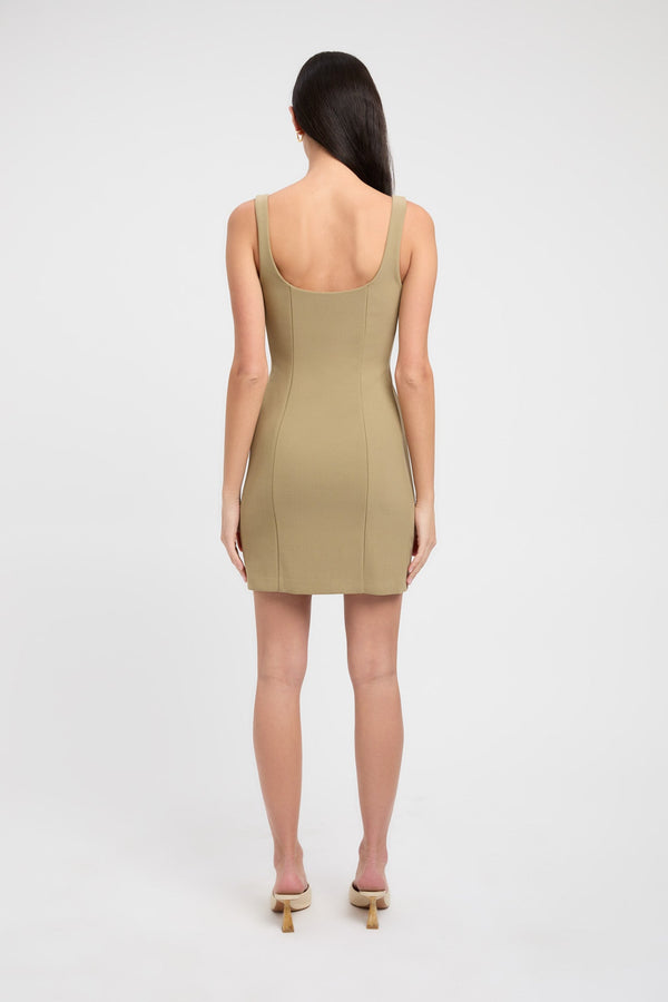 Kookai Aurora Core Mini Dress Green Tea