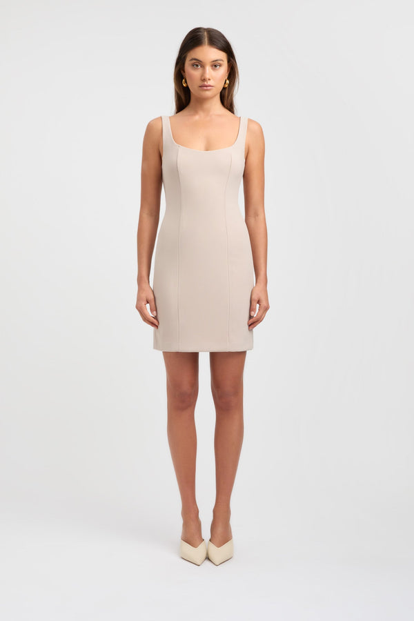 kookai Aurora Core Mini Dress Hazelnut