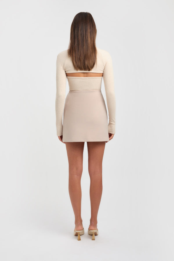 Kookai Aurora Mini Skirt Hazelnut