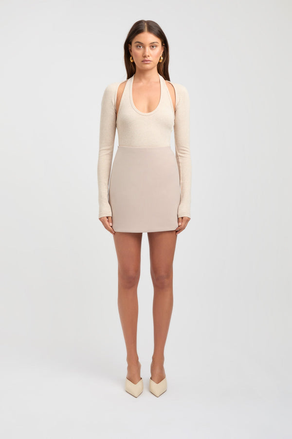 kookai Aurora Mini Skirt Hazelnut