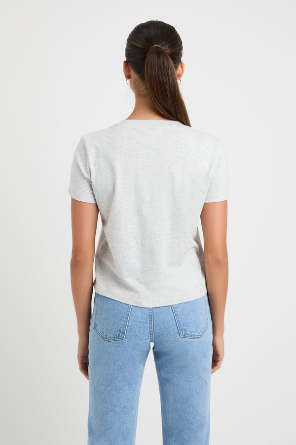 Kookai Avery Tee Light Grey Marle