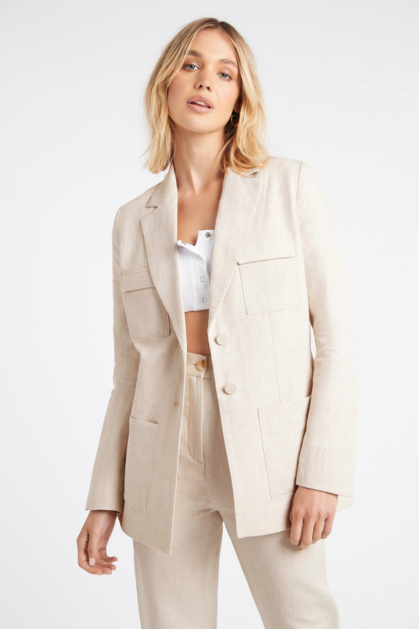 kookai Avion Boxy Blazer Ecru
