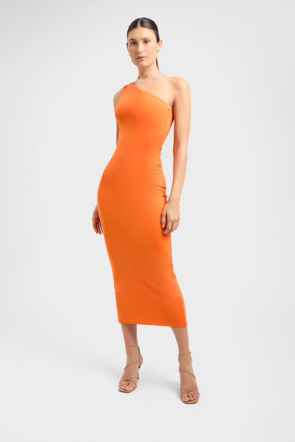 kookai Bambi Midi Dress Citrus Orange