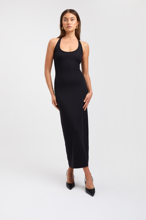kookai Bay Halter Dress Black