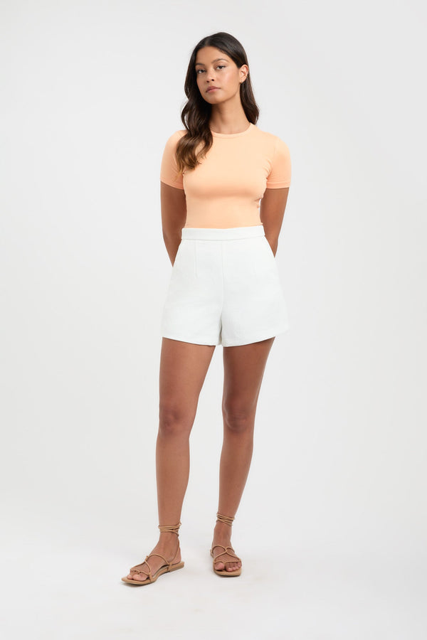 kookai Beau Baby Tee Peach Quartz