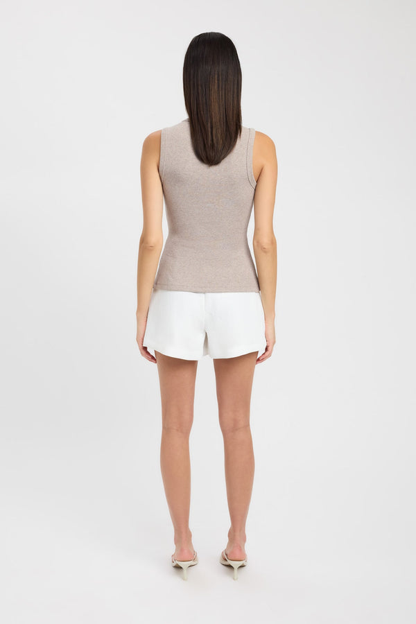 Kookai Bec Button Tank Oak Marle