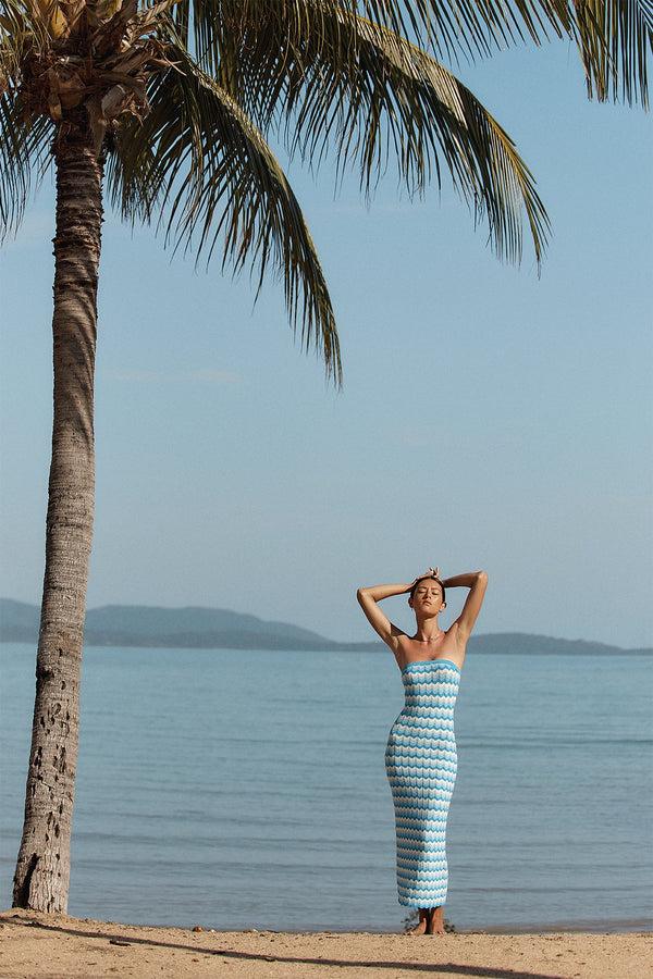 Kookai Beckett Midi Dress Blue