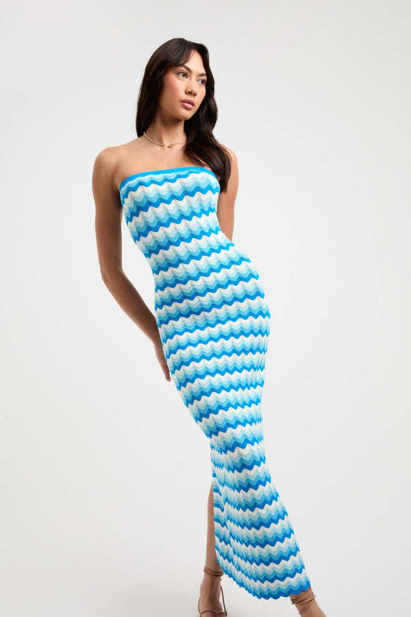 Kookai Beckett Midi Dress Blue