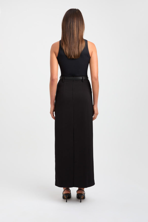 Kookai Becky Core Midi Skirt Black