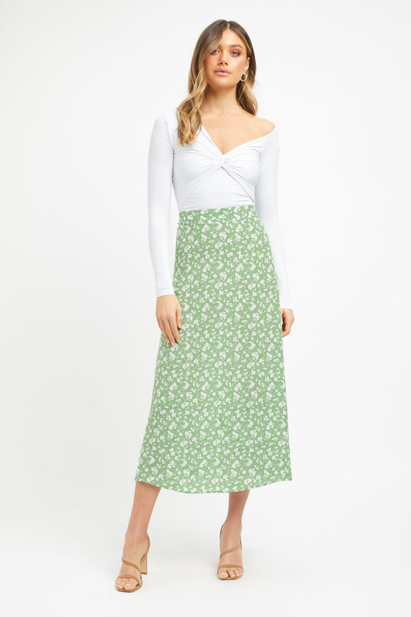 kookai Becky Midi Skirt Multi