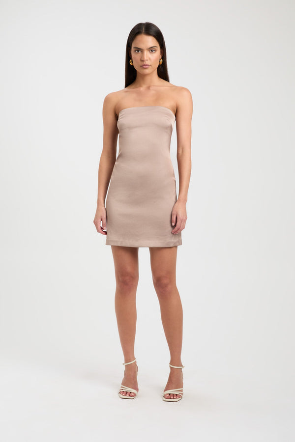 kookai Belle Mini Dress Bronze