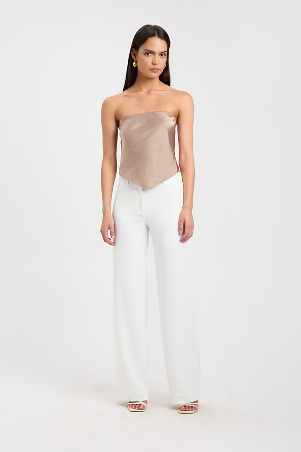 kookai Belle Satin Top Bronze