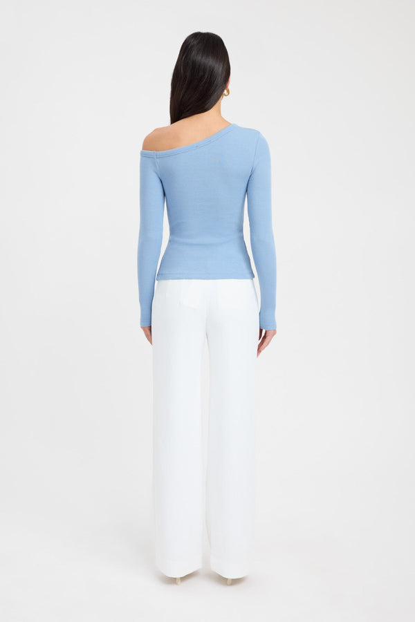 Kookai Bennett Top Faded Denim