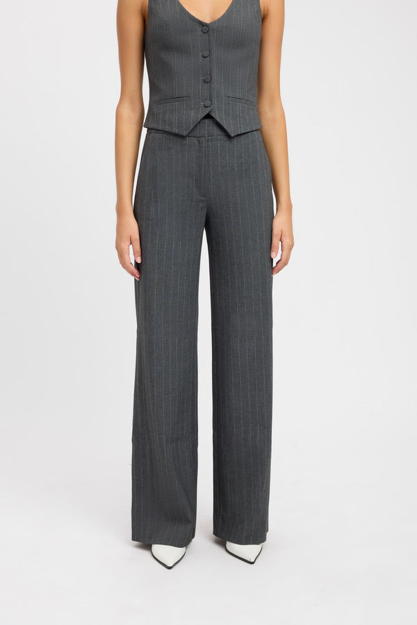 Kookai Bergen Wide Leg Pant Charcoal