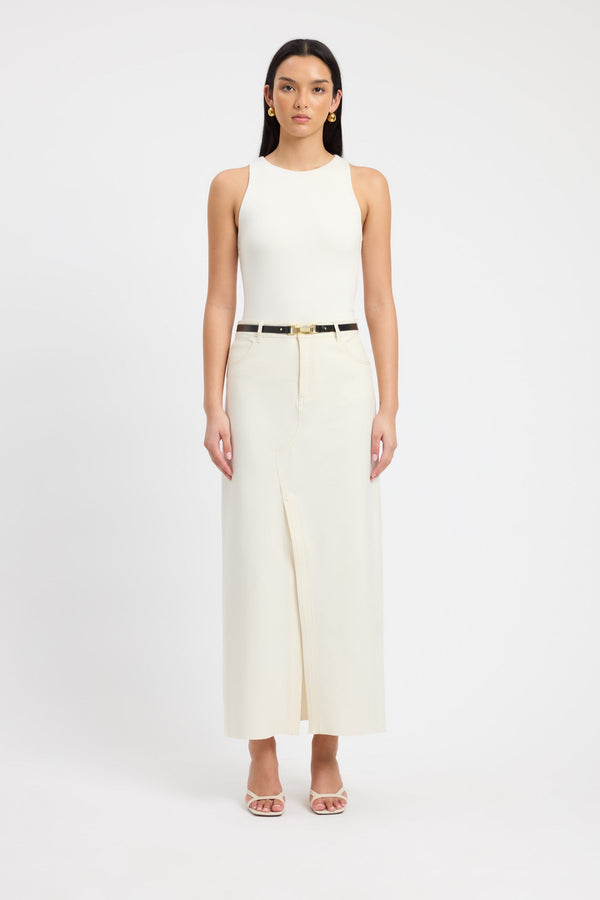 kookai Berlin Maxi Skirt Coconut Milk