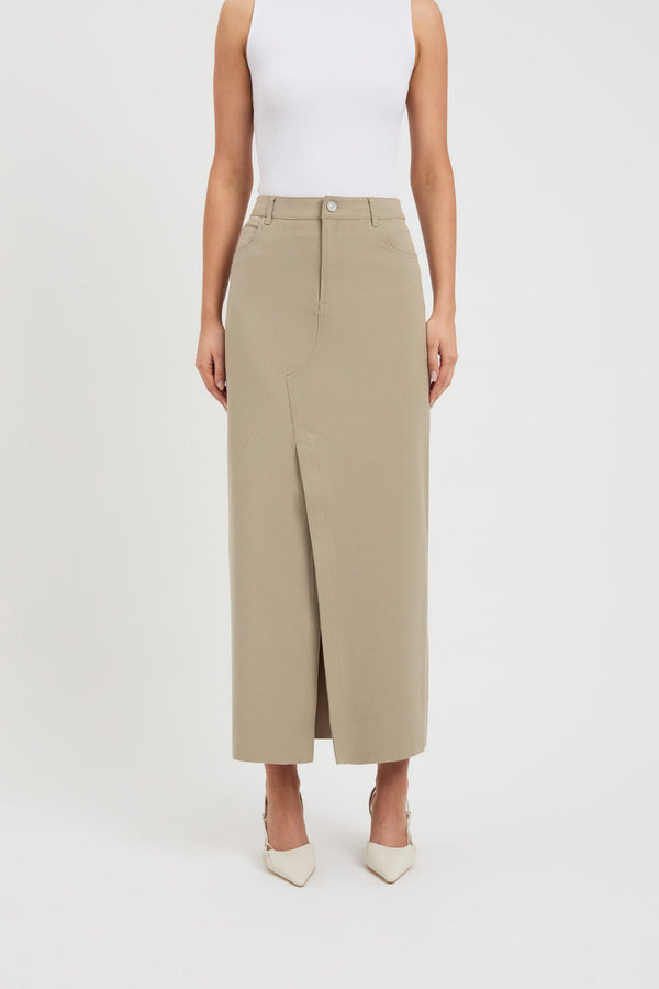 Kookai Berlin Maxi Skirt Cool Brindle