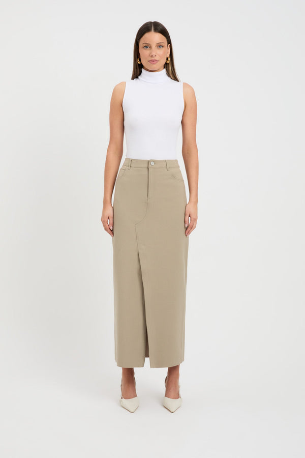 kookai Berlin Maxi Skirt Cool Brindle