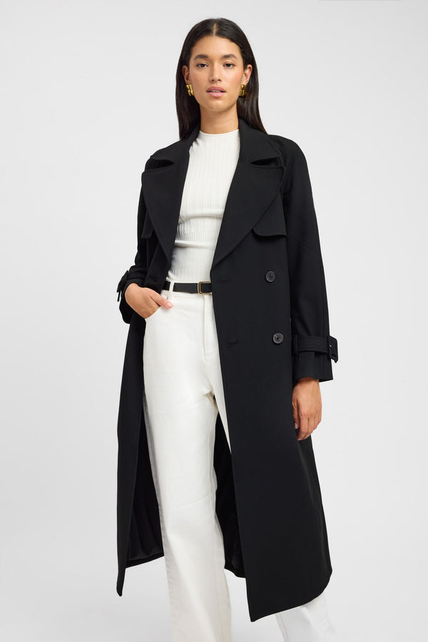 Kookai Berlin Trench Black