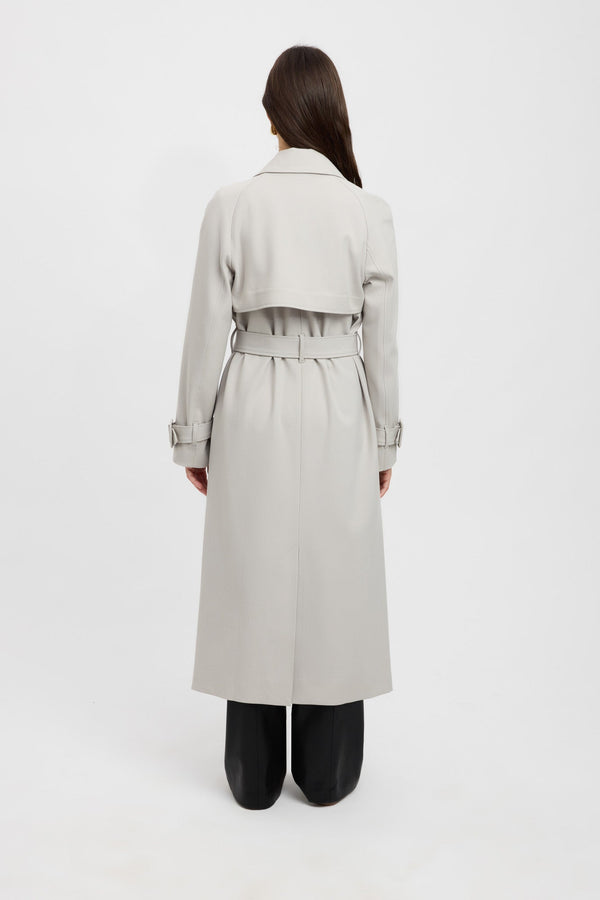 Kookai Berlin Trench Pebble Grey