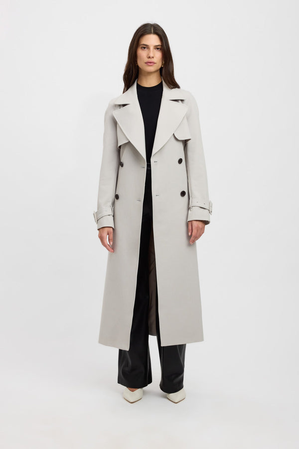 kookai Berlin Trench Pebble Grey