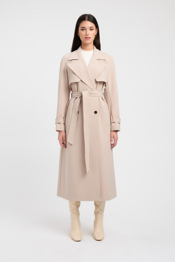 Kookai Berlin Trench Smoke Beige